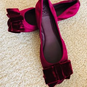 tory burch viola bow ballet flat